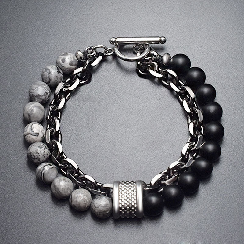 Garmr's Armlet - Stainless Steel Energy Bead Bracelet