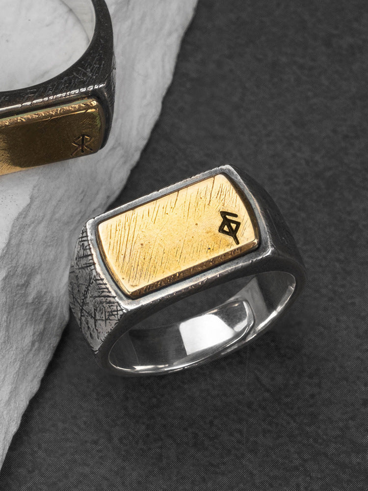 Blessings of the Runes - Sterling Silver Adjustable Rune Ring