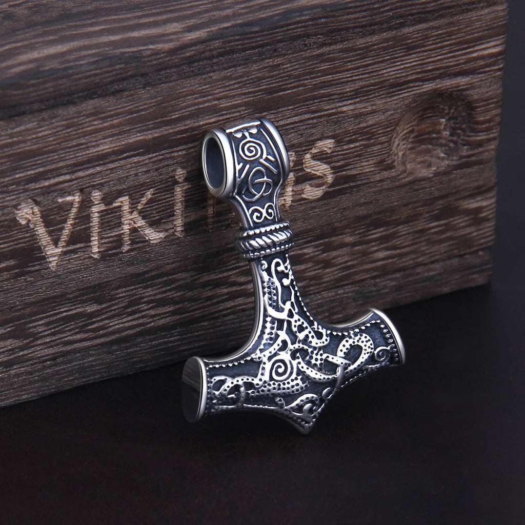 Silver Mjölnir - Sterling Silver Mjolnir Pendant