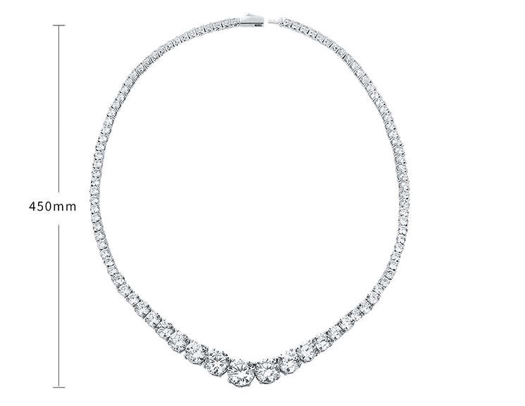 Freya’s Grace - Moissanite Silver Necklace