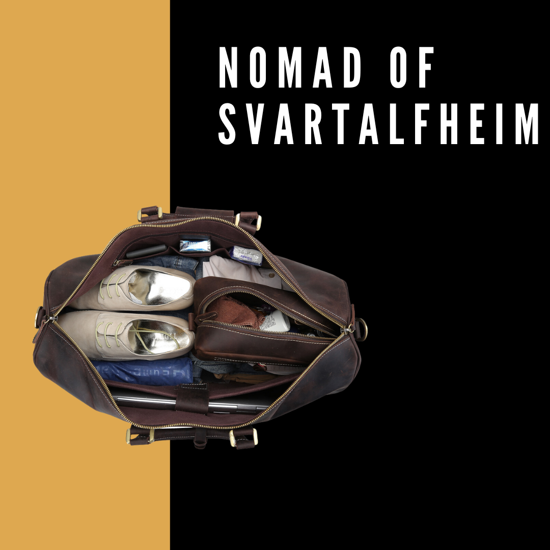Nomad Of Svartalfheim - Genuine Cowhide Leather Travel Bag