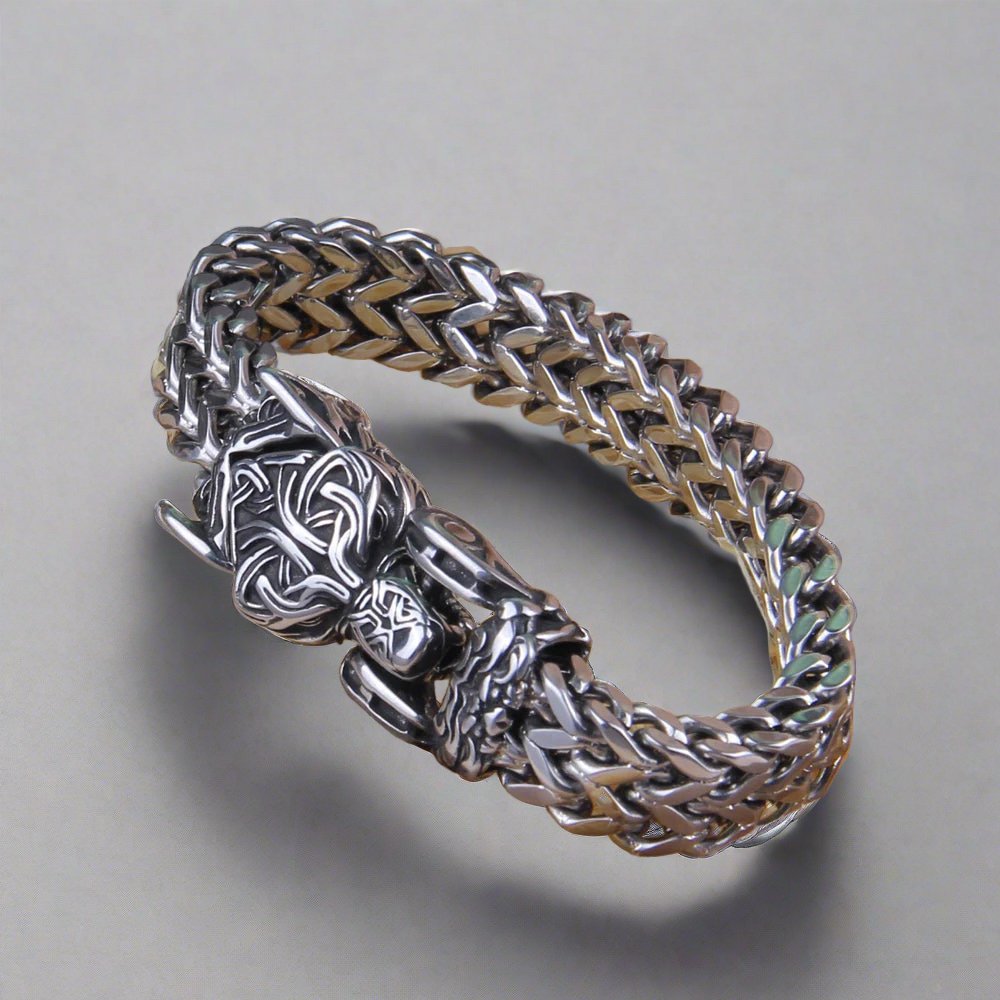 Fenrir - The Great Wolf - Stainless Steel Bracelet