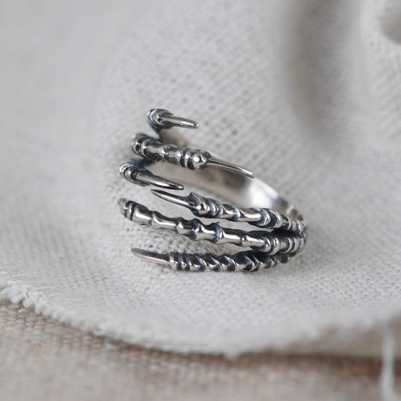 Claws Of Hel – Adjustable Silver Ring