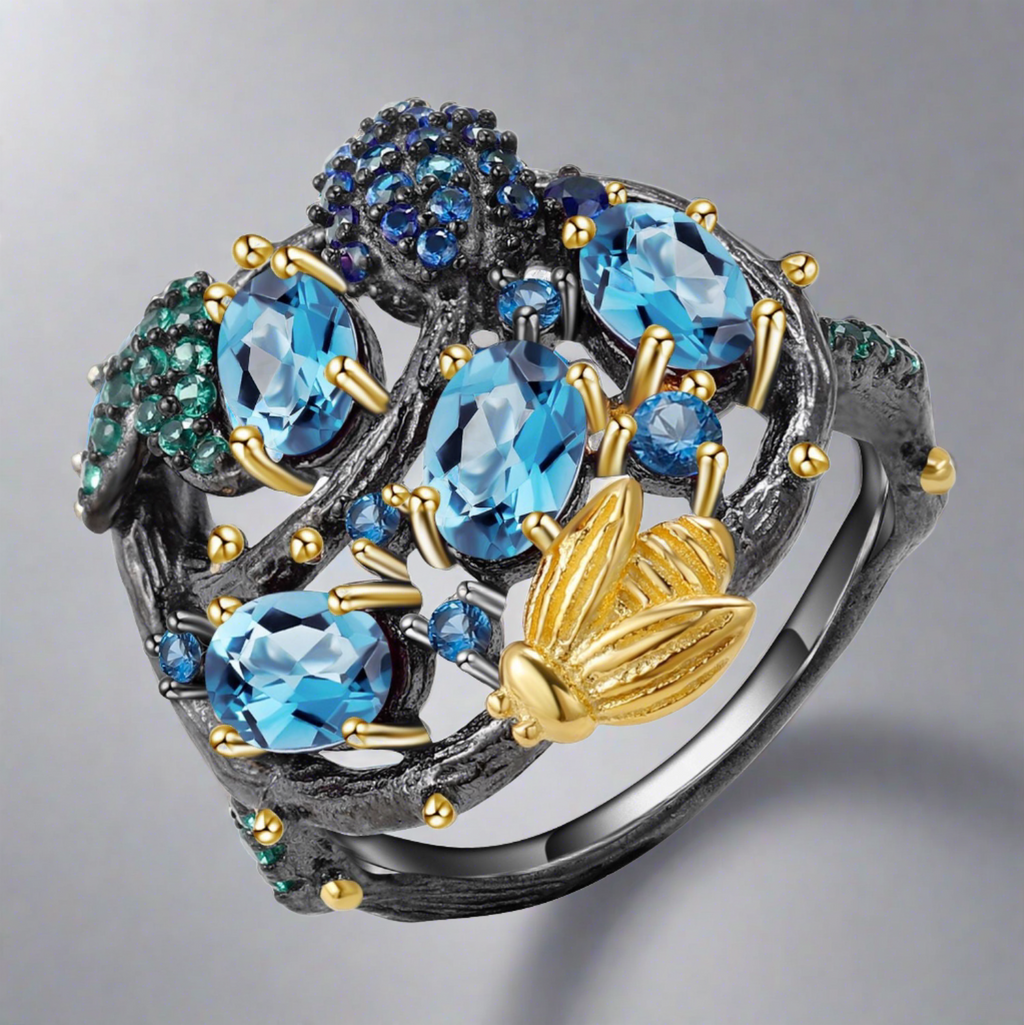 Fruit Of Idun - Gem Infused Sterling Silver Ring