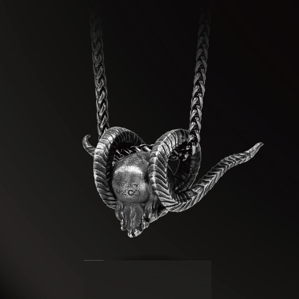 Abyssal Mark of the Trickster - Premium Sterling Silver Loki Necklace featuring 18k Gold