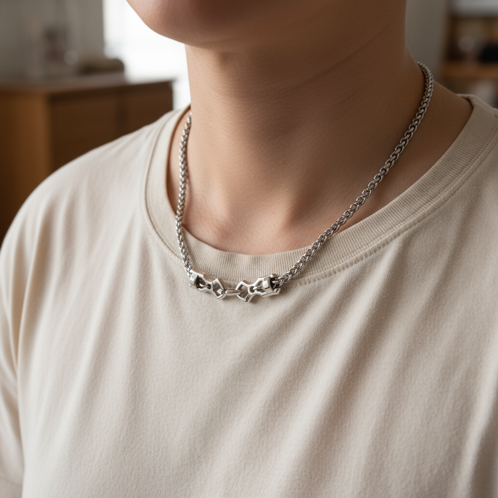 The Eternal Coil - Stainless Steel Necklace