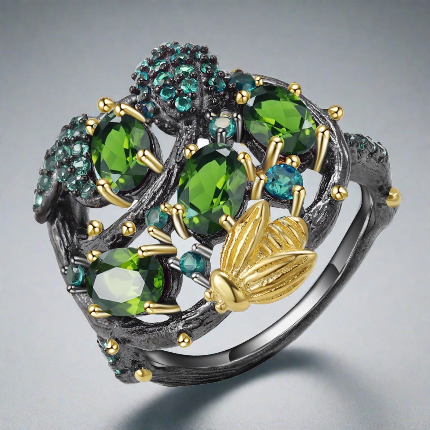 Fruit Of Idun - Gem Infused Sterling Silver Ring