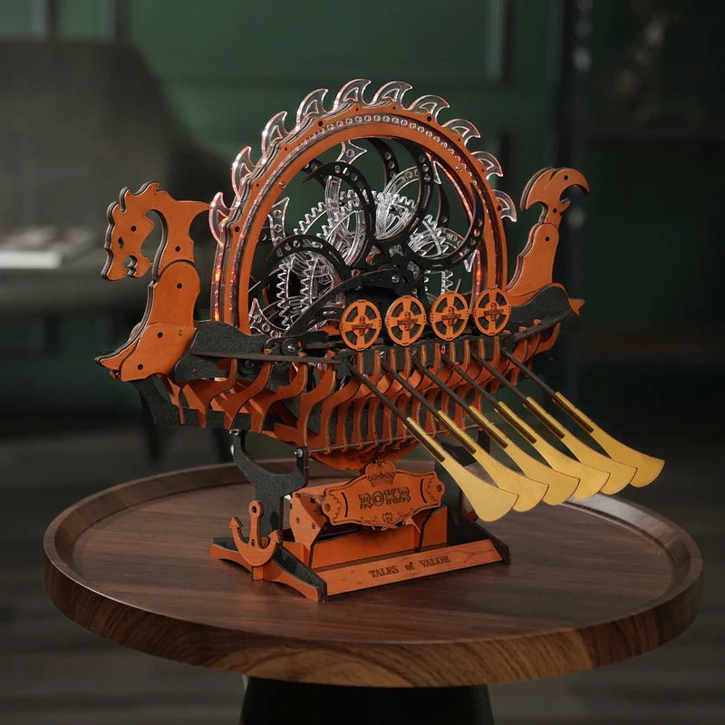 Skíðblaðnir - Mechanical 3D Wooden Puzzle