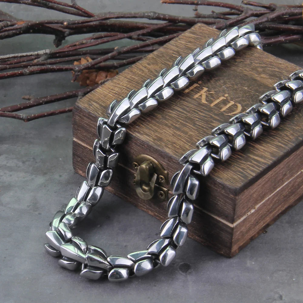 Helvenom - Stainless Steel Serpent Necklace