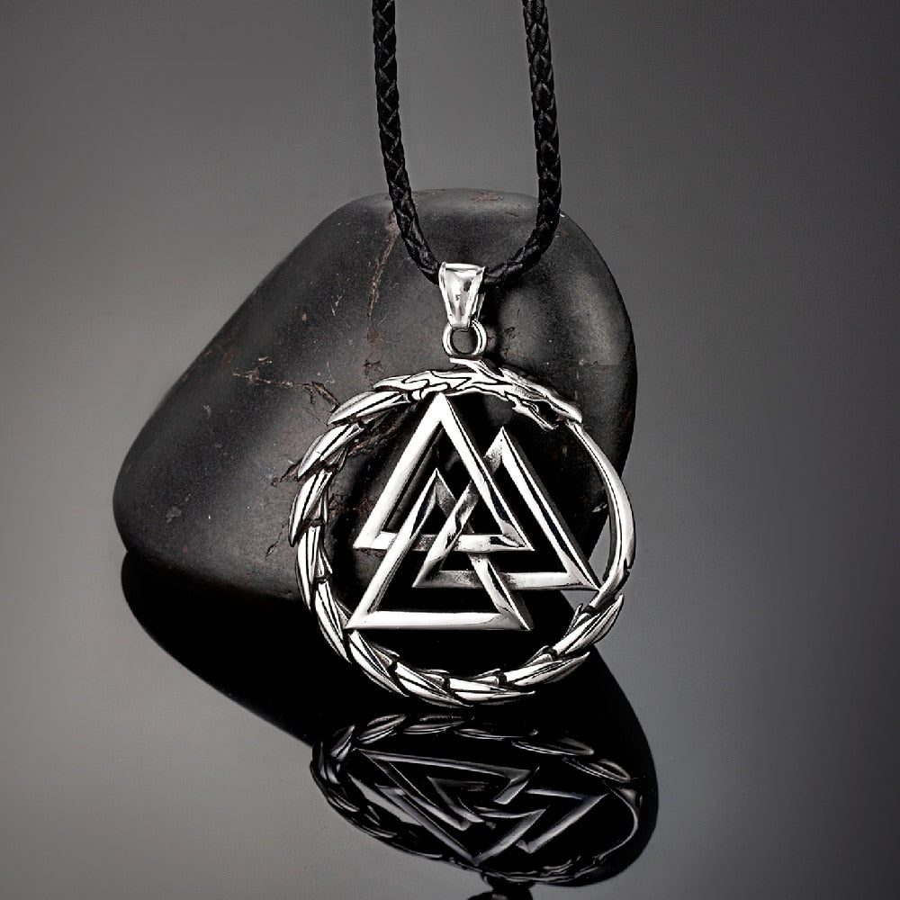 Jormungand's Knot - Metal Alloy Serpent Pendant