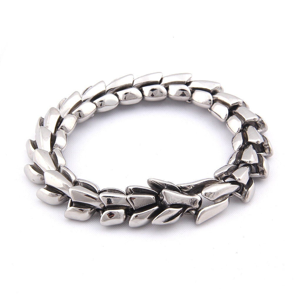 The Midgard Serpent - Sterling Silver Serpent Bracelet