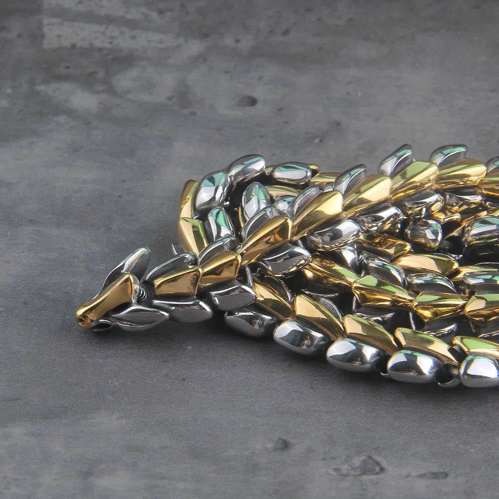 Helvenom - Stainless Steel Serpent Necklace