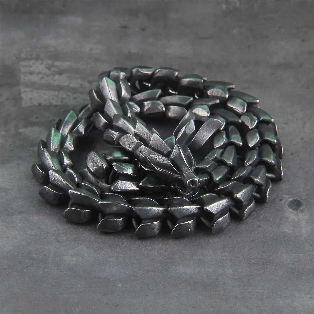 Helvenom - Stainless Steel Serpent Necklace