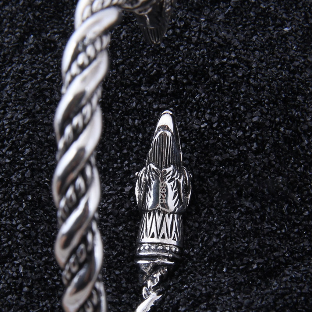 The Pledge - Huginn - Sterling Silver Allegiance Bracelet