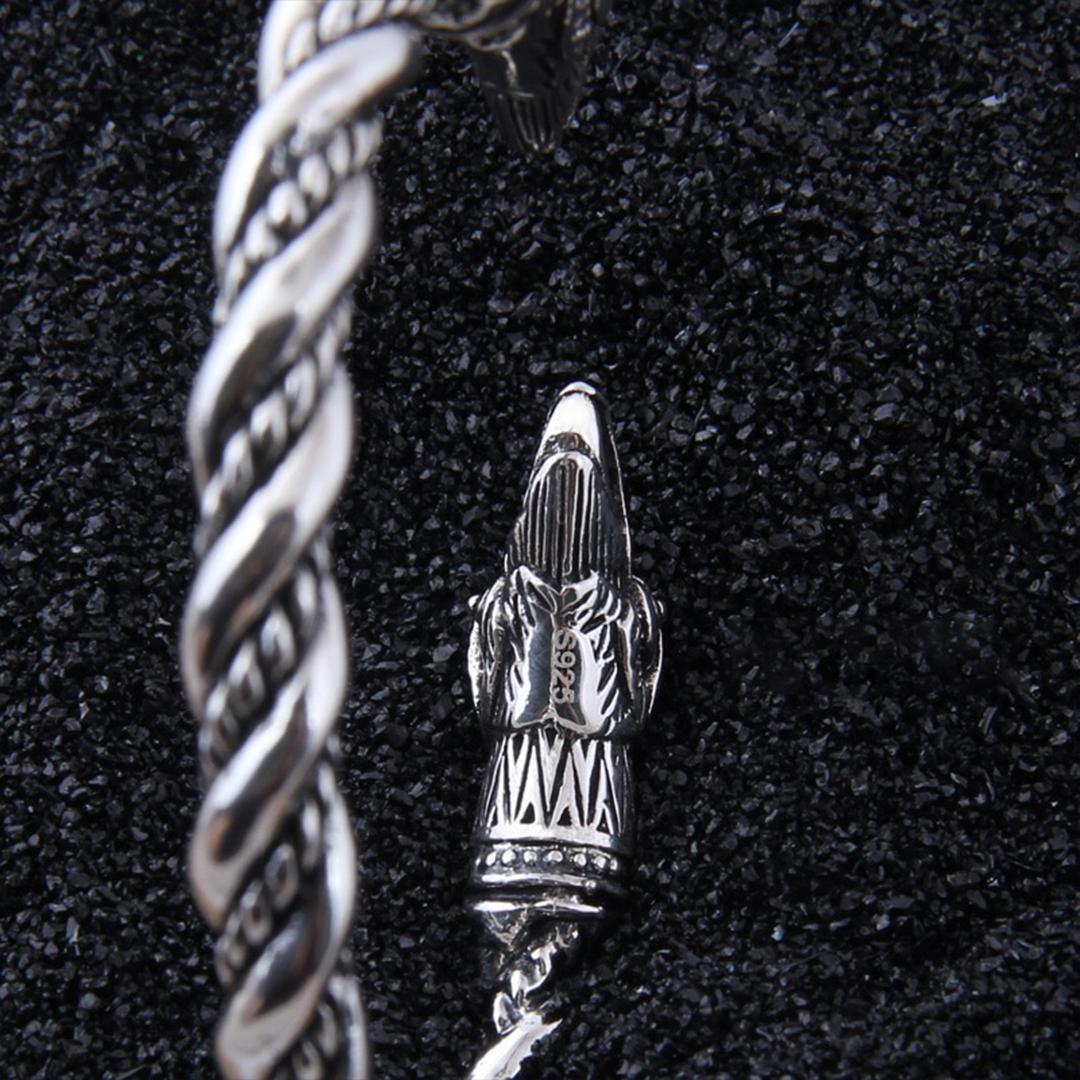The Pledge - Huginn - Sterling Silver Allegiance Bracelet