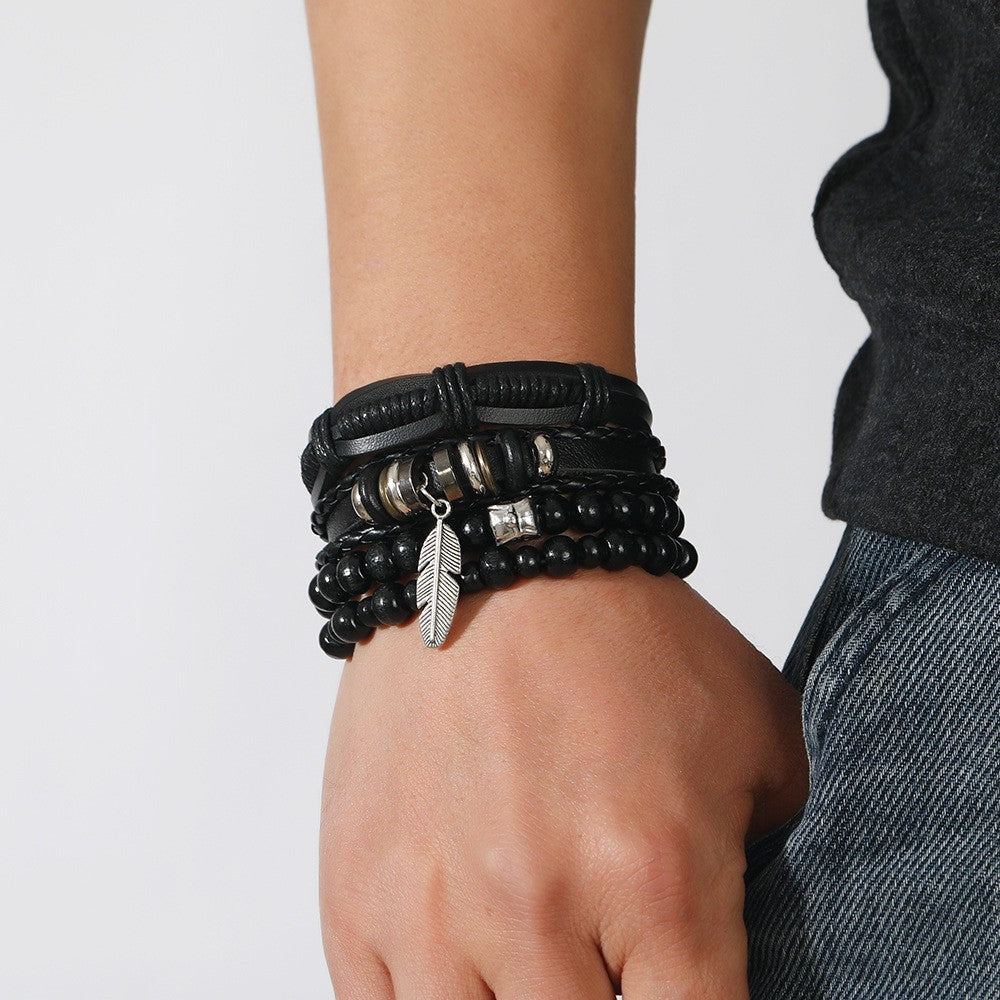 Feather of the Nine Leather Bracelet