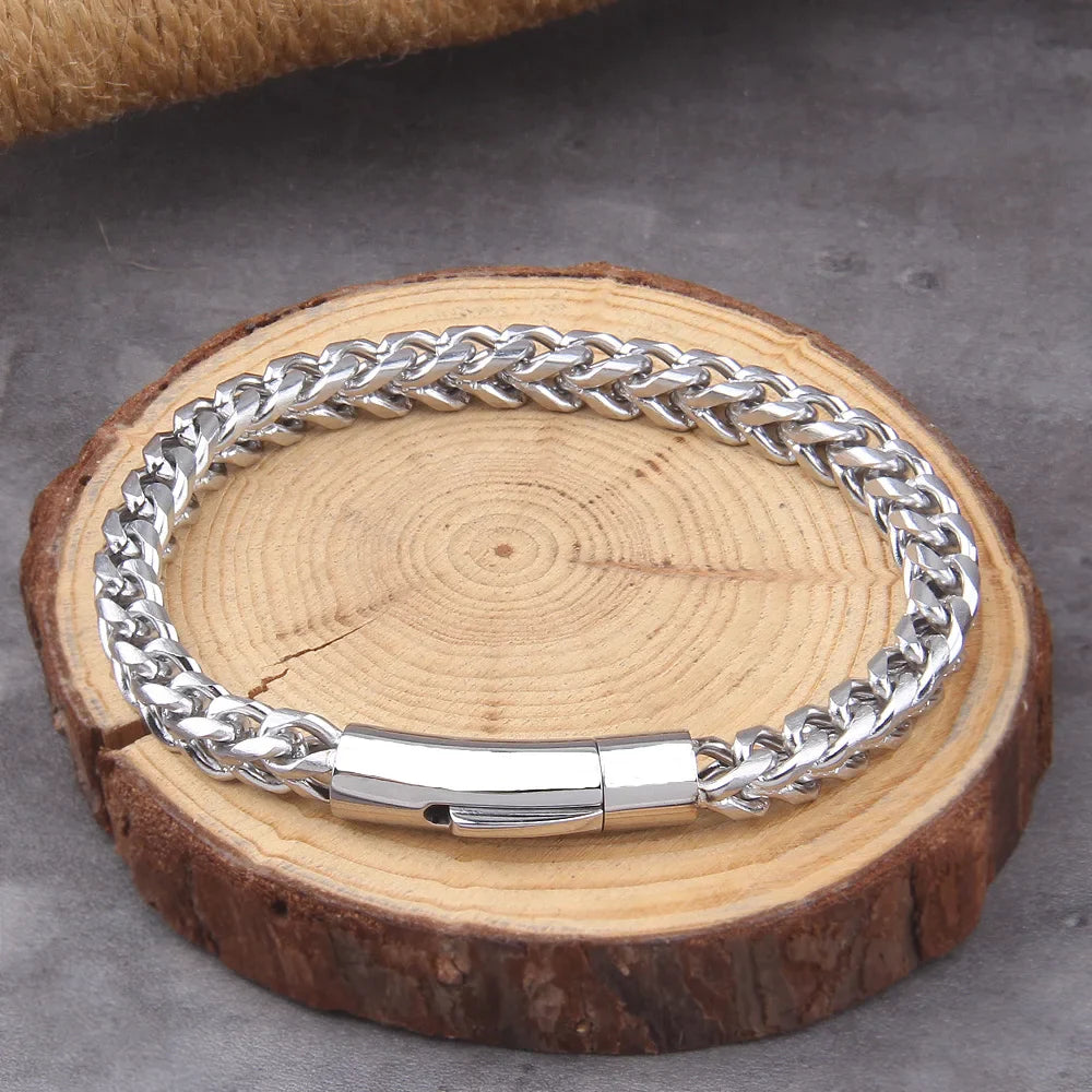 Loyalty To The King - Men's Stainless Steel Chain Bracelet