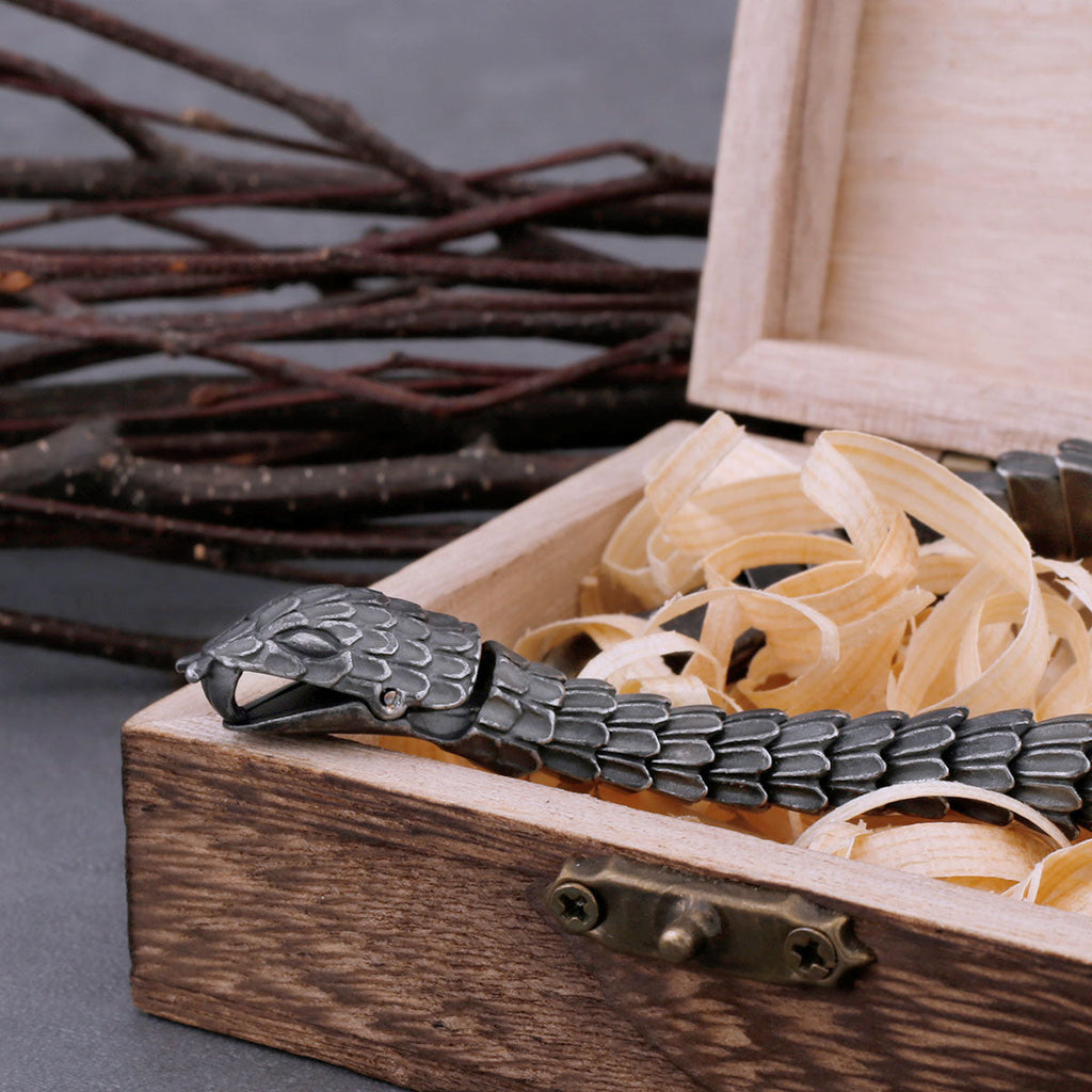 Helfang - Stainless Steel Serpent Bracelet