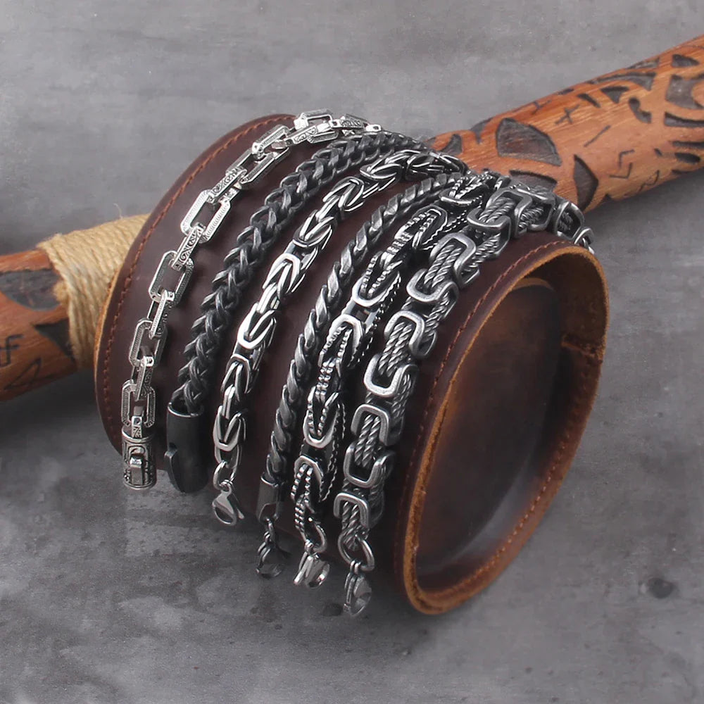 Loyalty To The King - Men's Stainless Steel Chain Bracelet