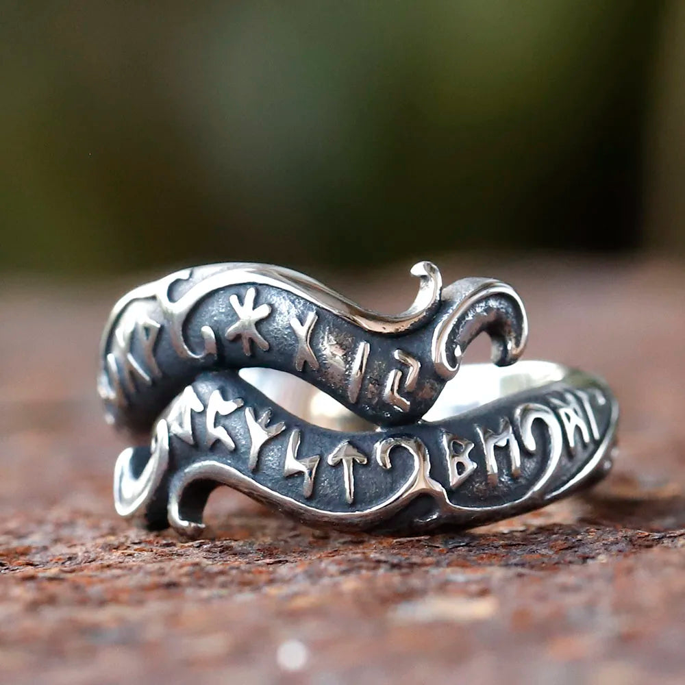 Runic Blessings – 316L Stainless Steel Ring