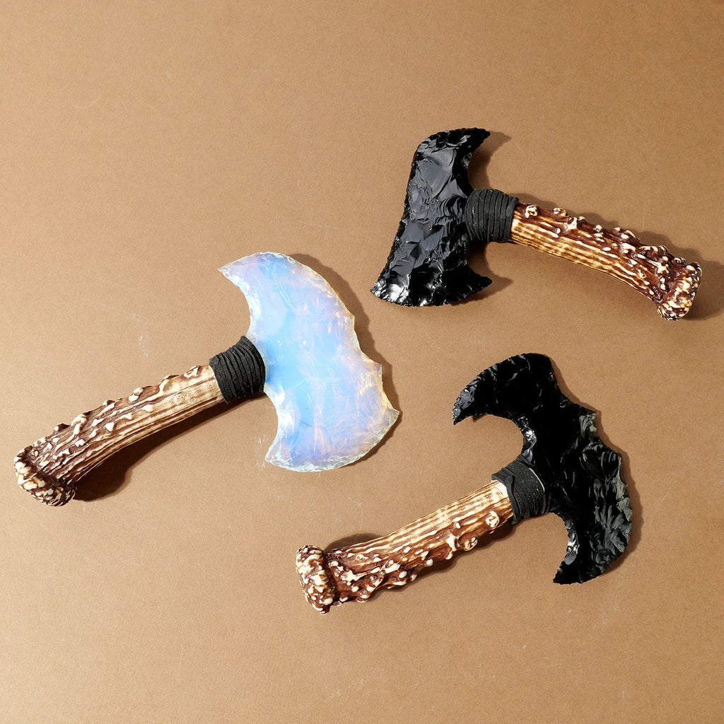 Sacred Axe - Natural Stone Model Obsidian Hatchet