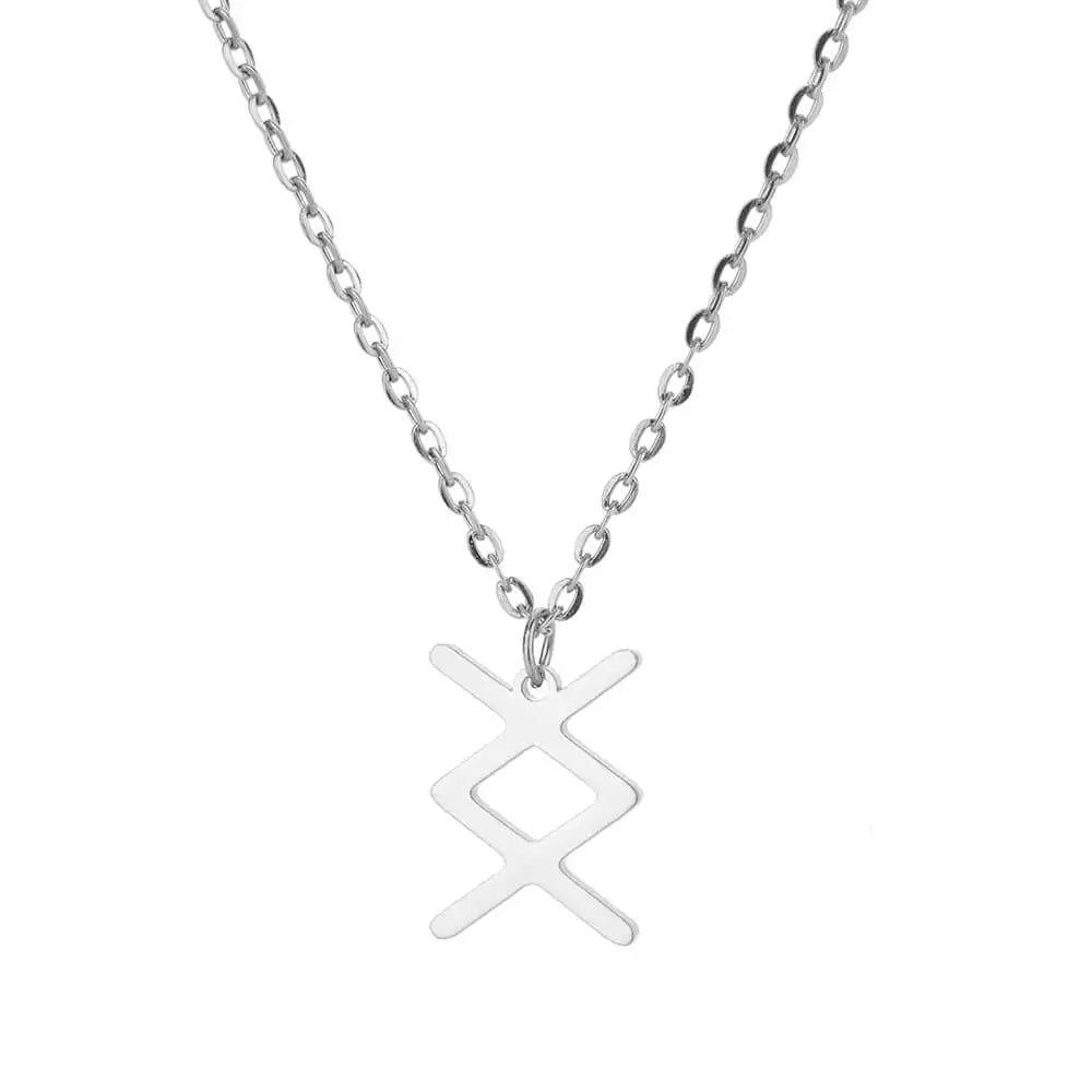 Norn's Blessing - Norse Runic Minimalist Pendant