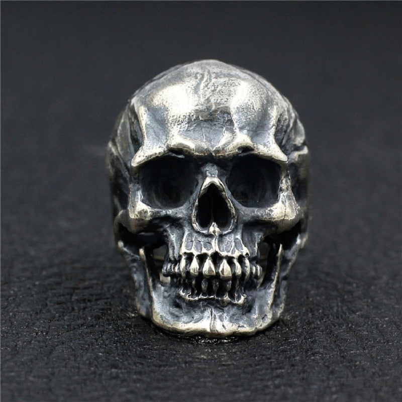 Skull Of The Rememberer - Sterling Silver Skull Ring