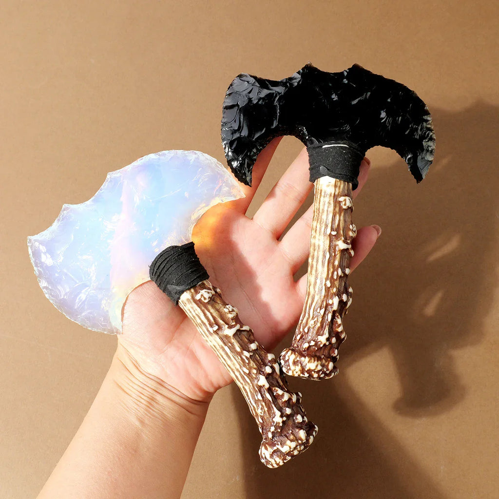 Sacred Axe - Natural Stone Model Obsidian Hatchet