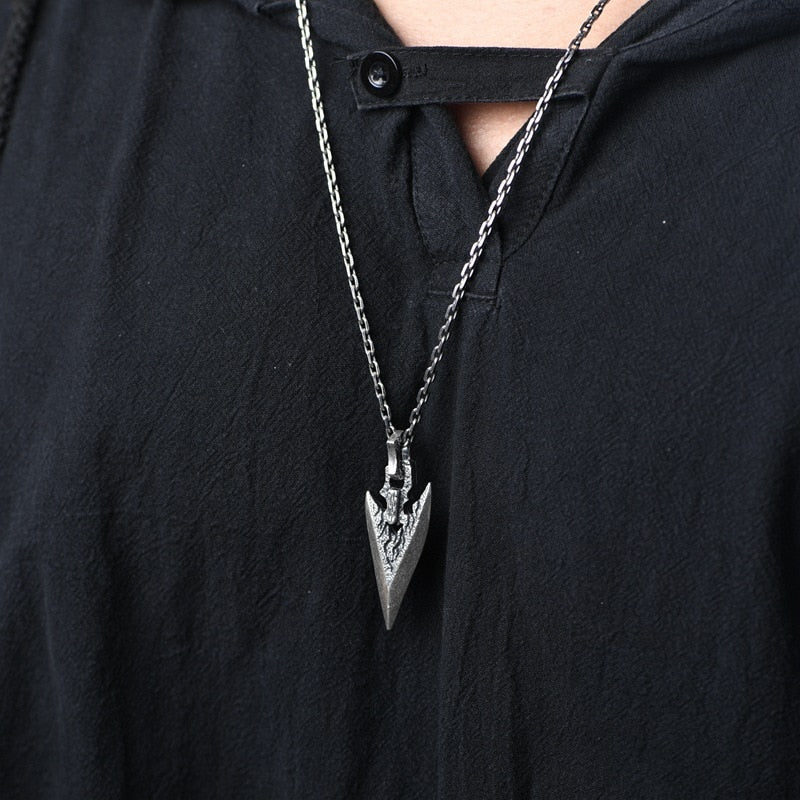 Arrow Of Fate - Sterling Silver Arrow Pendant