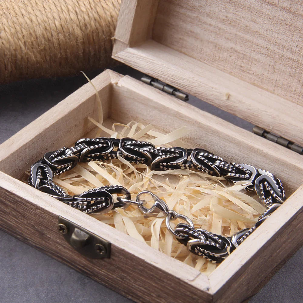 Loyalty To The King - Men's Stainless Steel Chain Bracelet