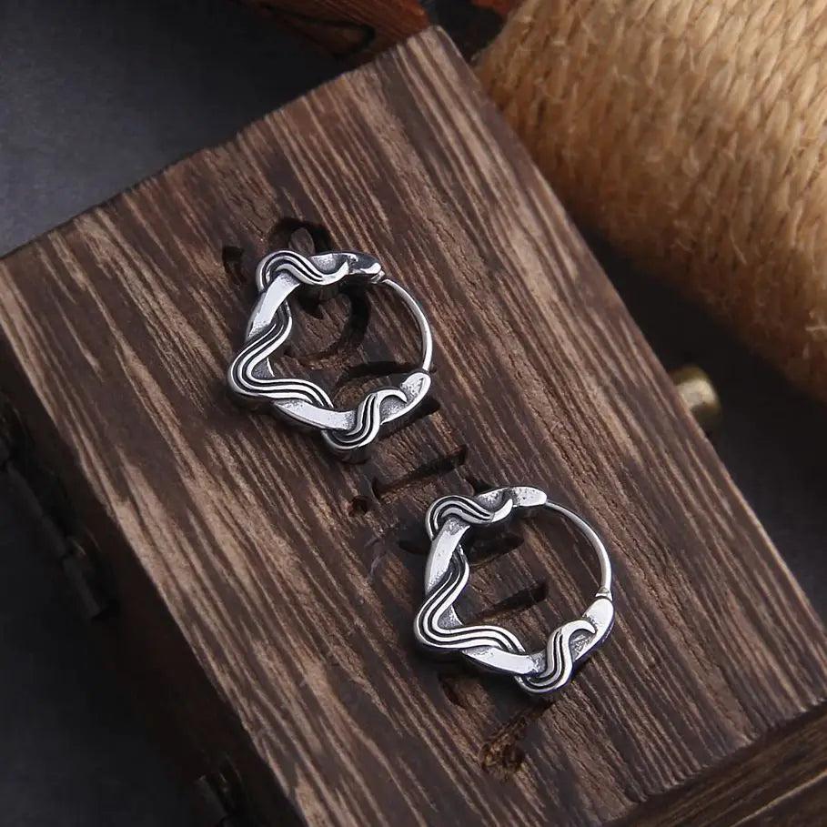 Weaves Of Sif - Stainless Steel Earrings