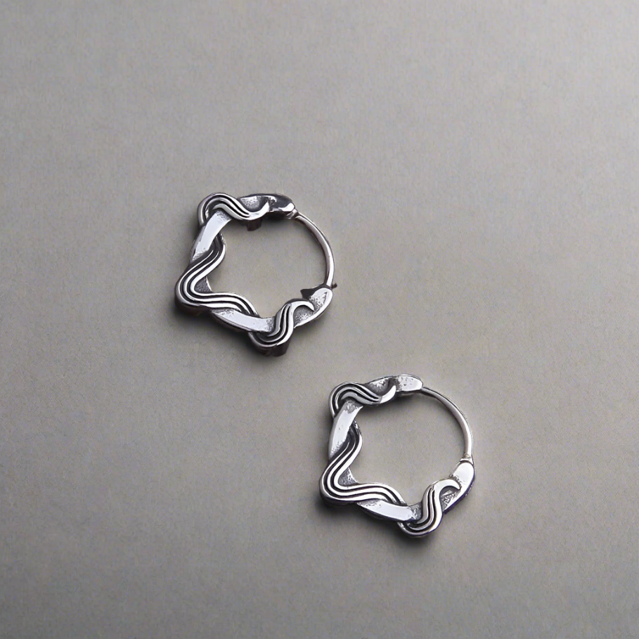 Weaves Of Sif - Stainless Steel Earrings