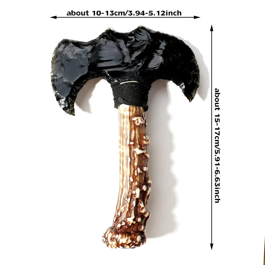 Sacred Axe - Natural Stone Model Obsidian Hatchet