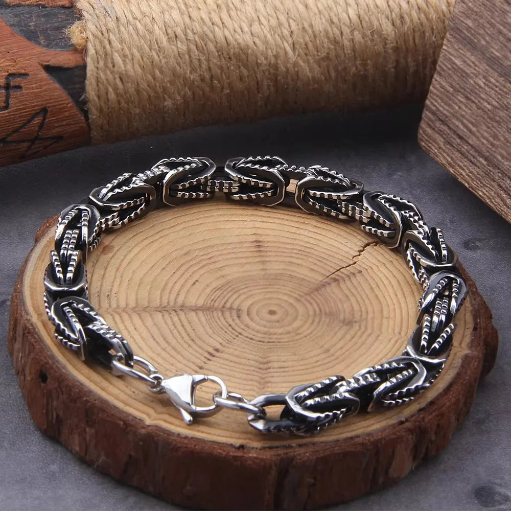 Loyalty To The King - Men's Stainless Steel Chain Bracelet