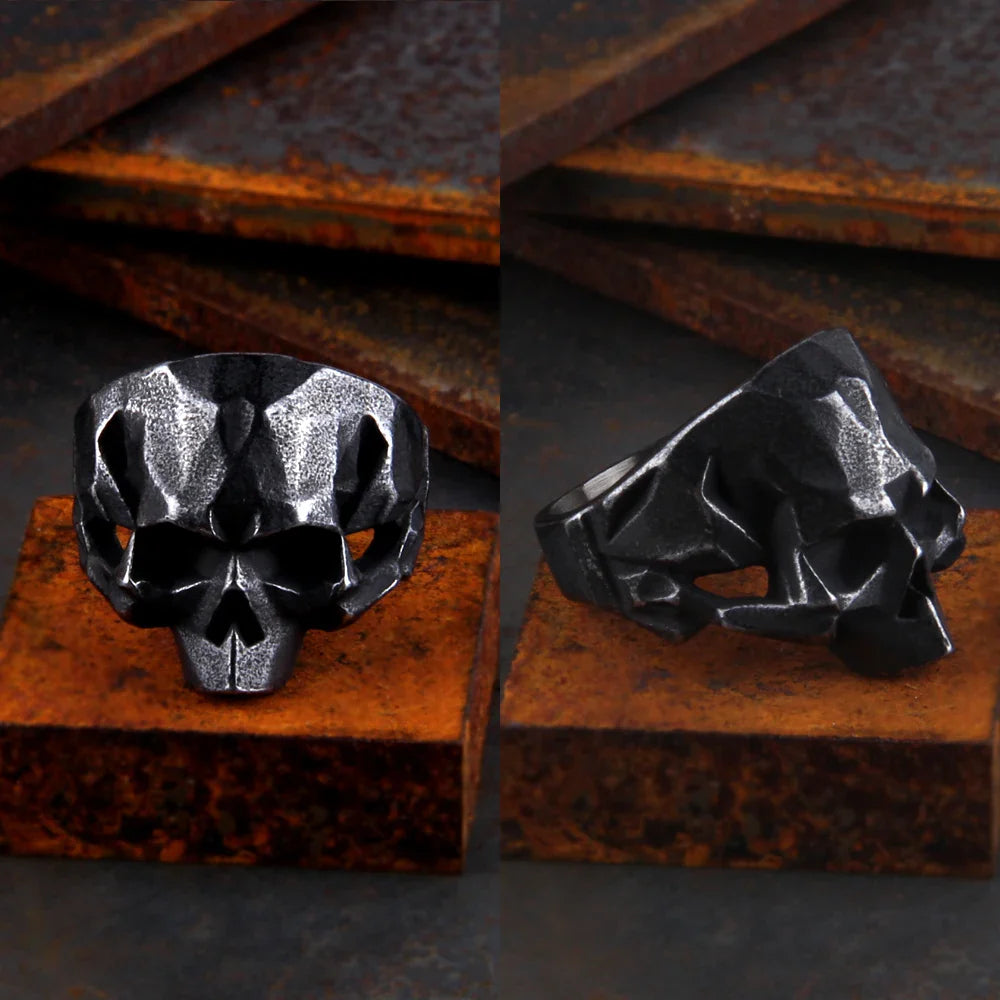 Draugr Bond – 316L Stainless Steel Vintage Skull Ring