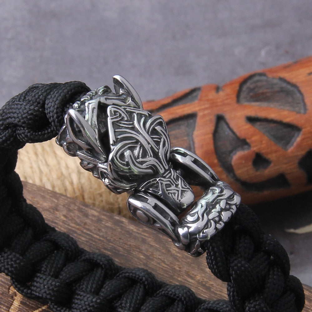 The Decimator - Bungee Cord Fenrir Head Bracelet