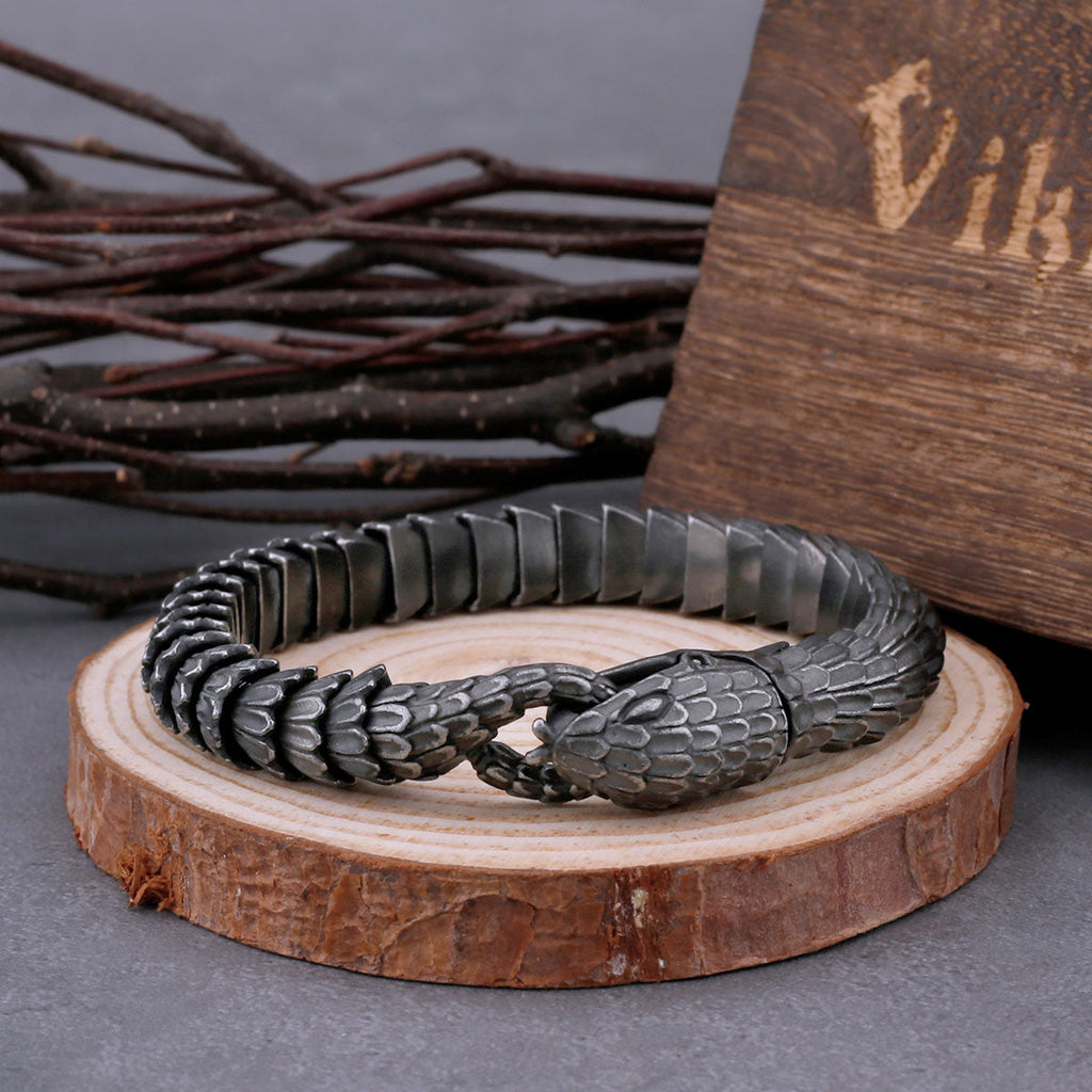 Helfang - Stainless Steel Serpent Bracelet