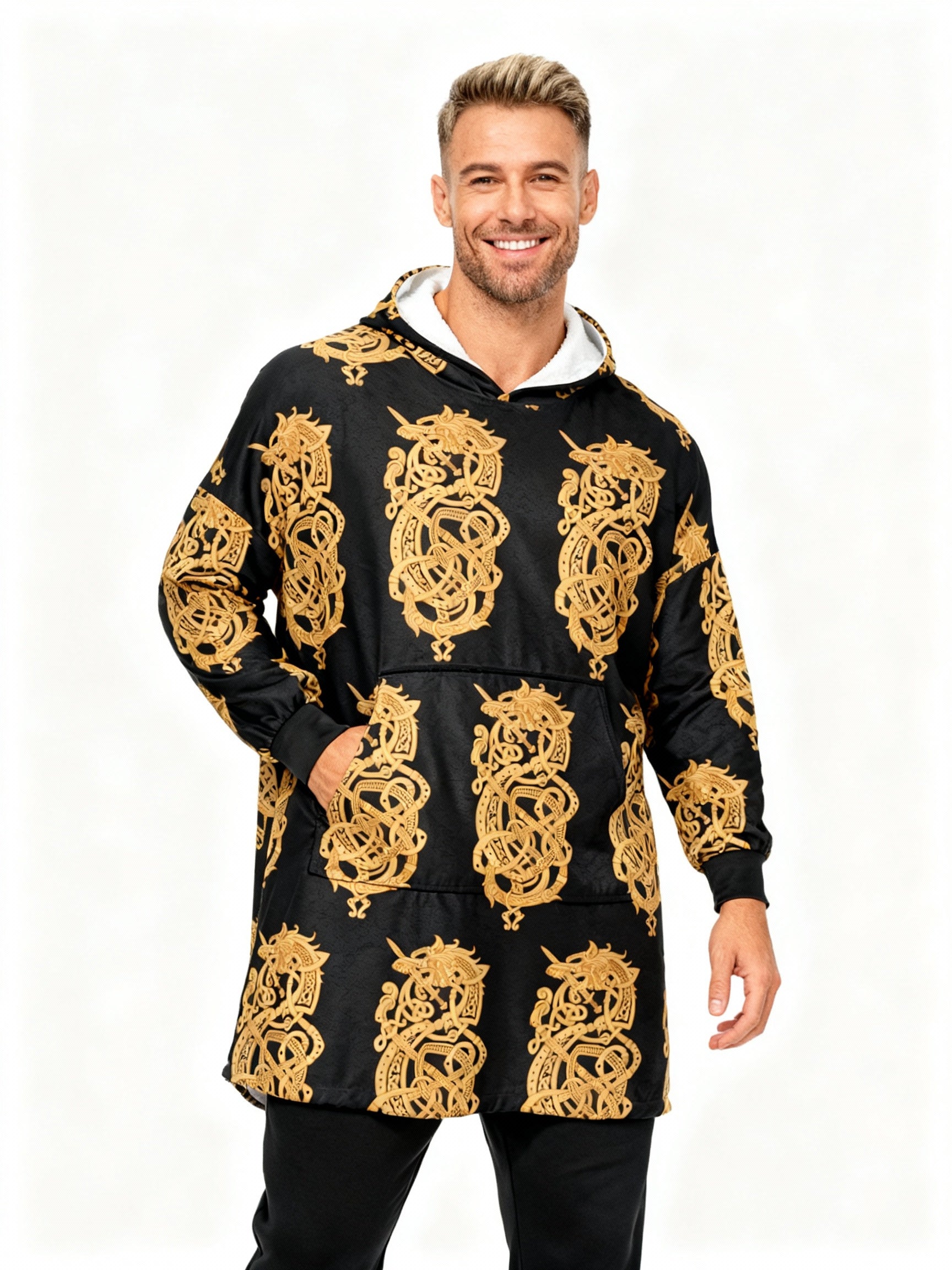 The Monstrous Fenrir - Oversized Hooded Blanket