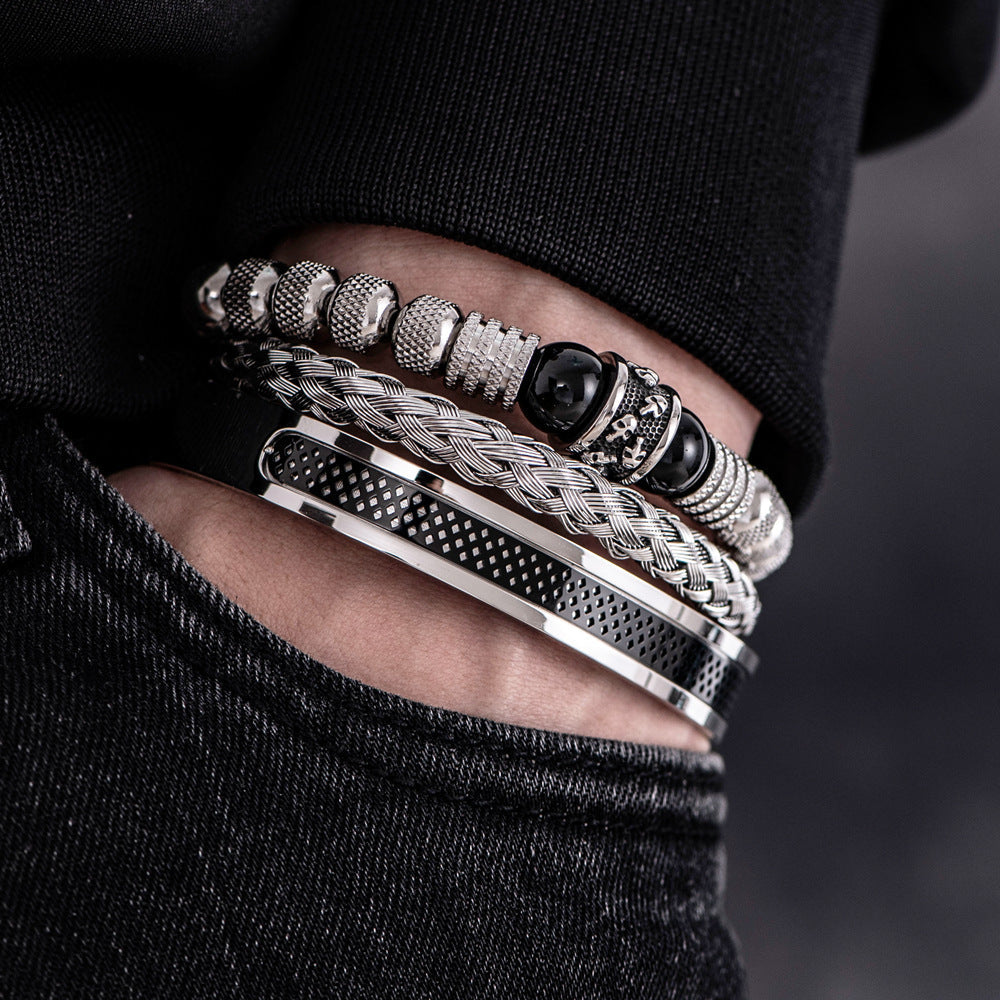 Asgardian Keepsake - Stainless Steel Skull Bracelet