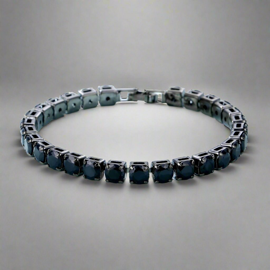 Soulshard Band - Black Inlaid Zircon Copper Bracelet