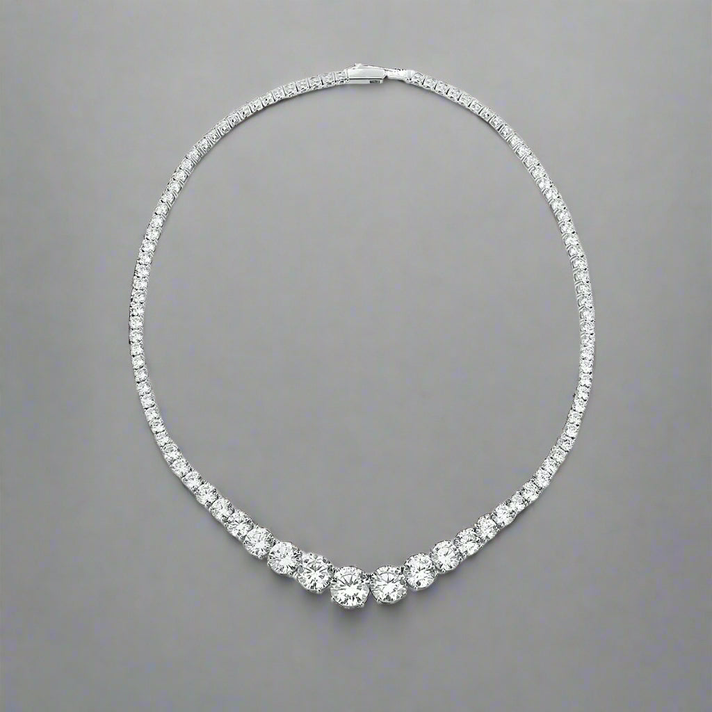 Freya’s Grace - Moissanite Silver Necklace