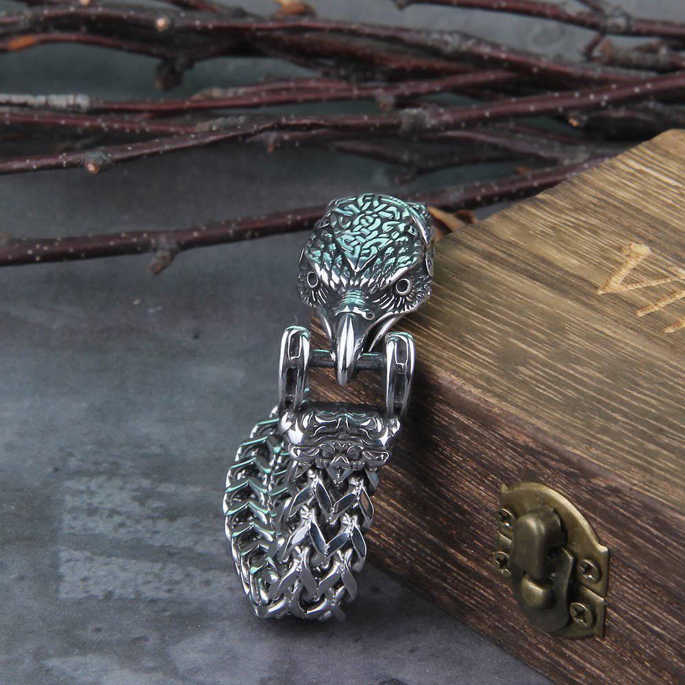 The Corpse Swallower - Hraesvelgr - Stainless Steel Eagle Head Bracelet