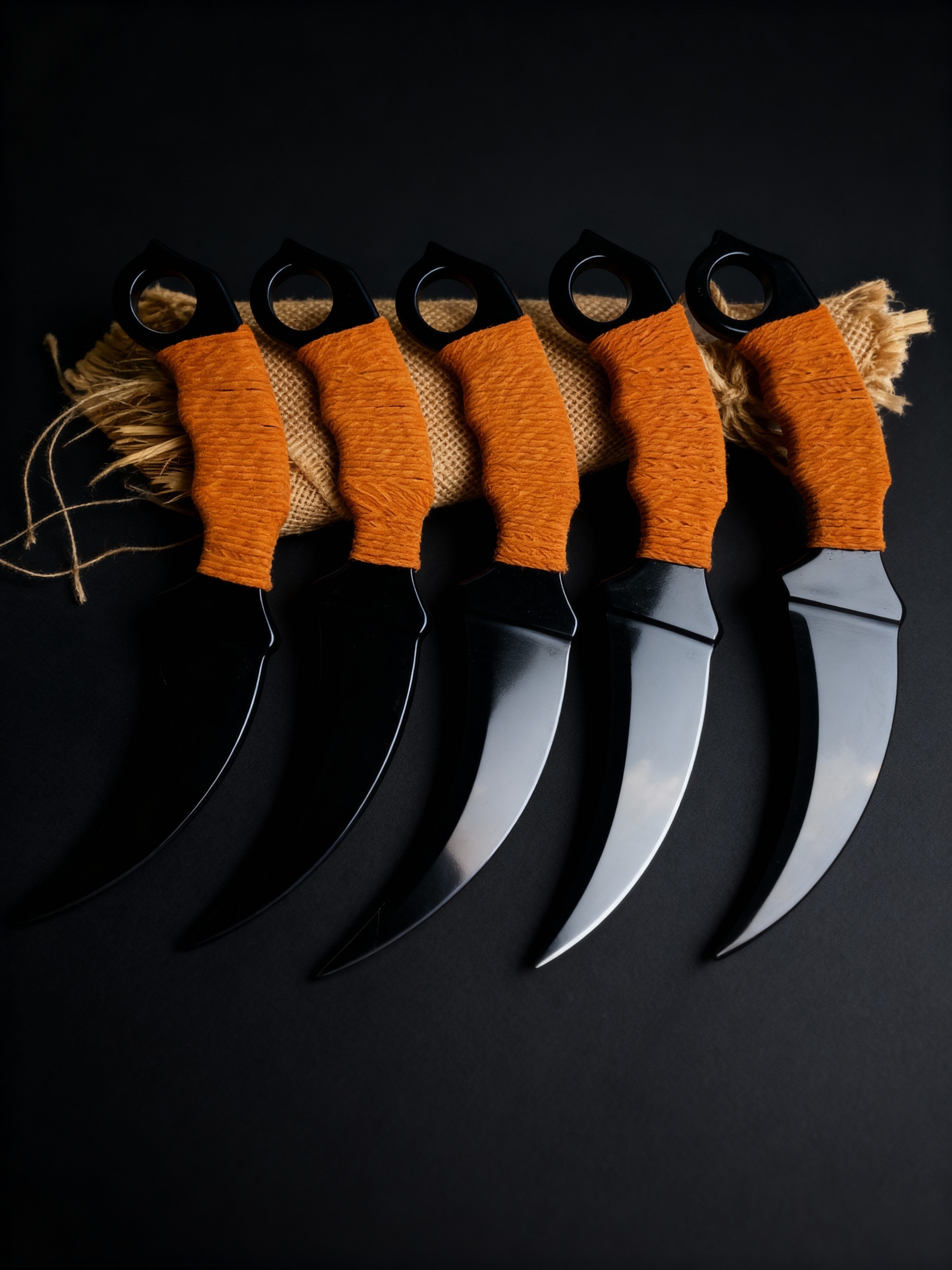 Skæva - Handcrafted Natural Obsidian Curved Knife