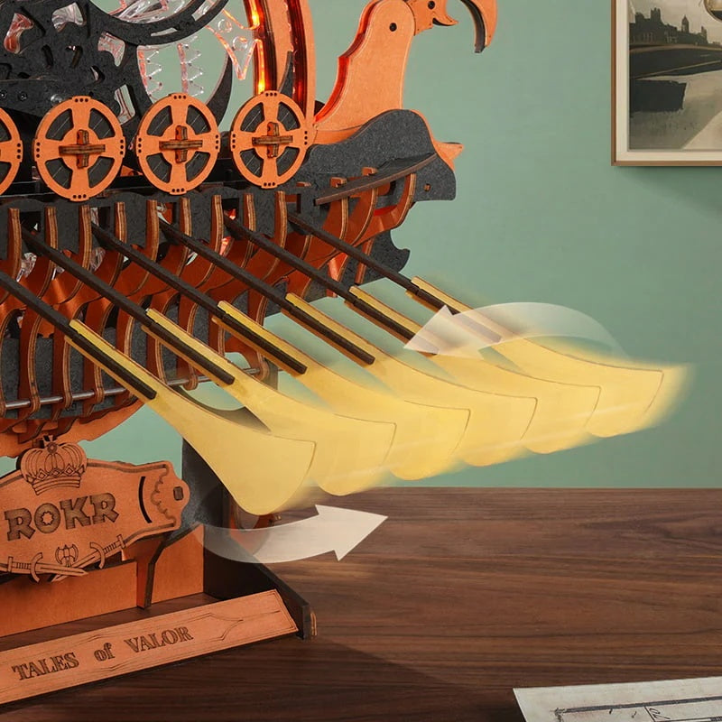 Skíðblaðnir - Mechanical 3D Wooden Puzzle