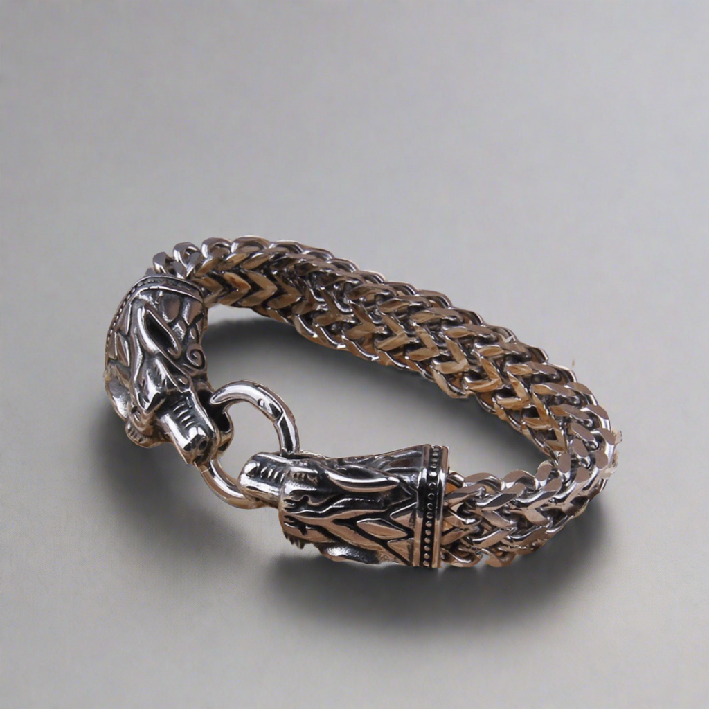 Nidhogg - The Malice Striker - Stainless Steel Dragon Bracelet