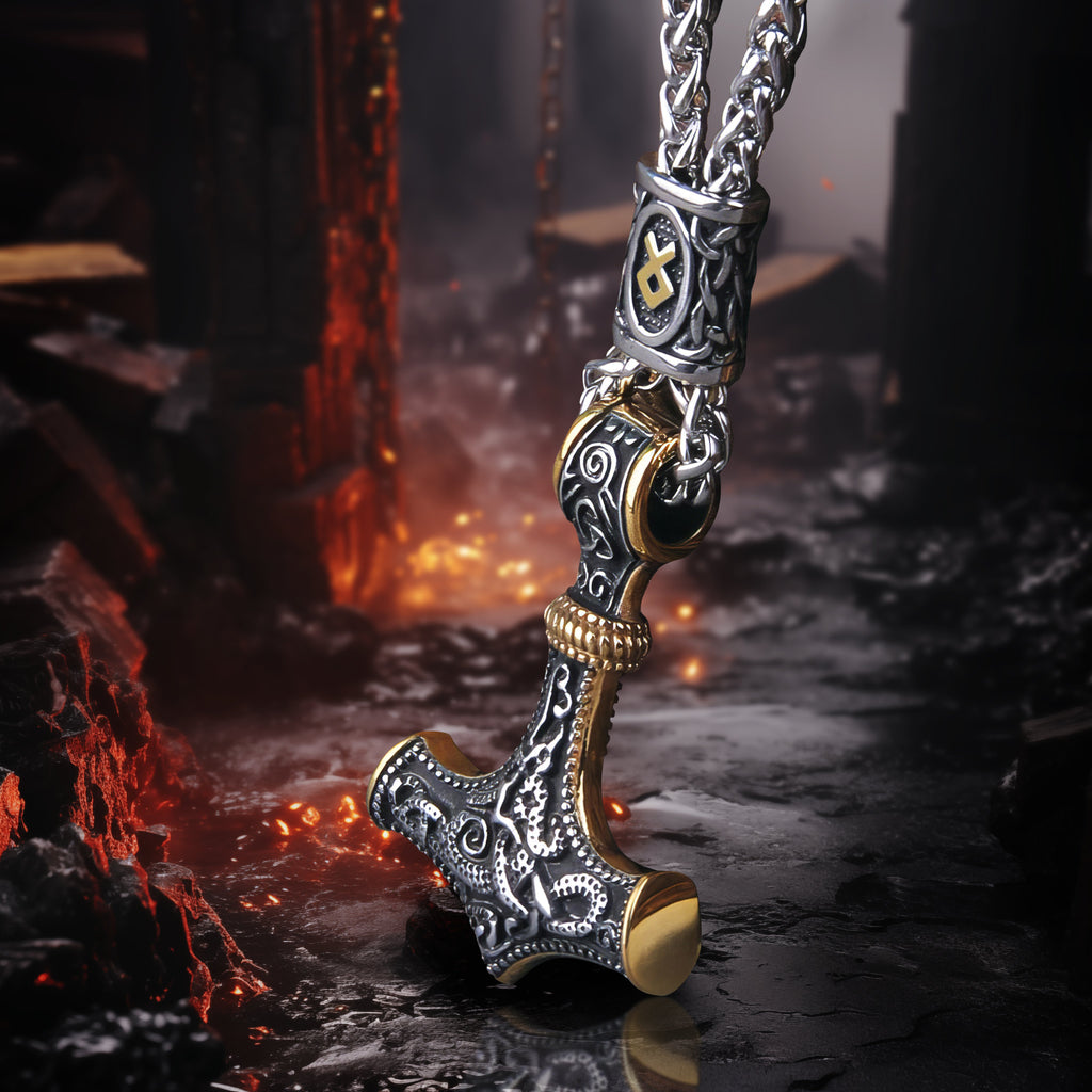 Mjölnir - Thor's Hammer Stainless Steel Necklace